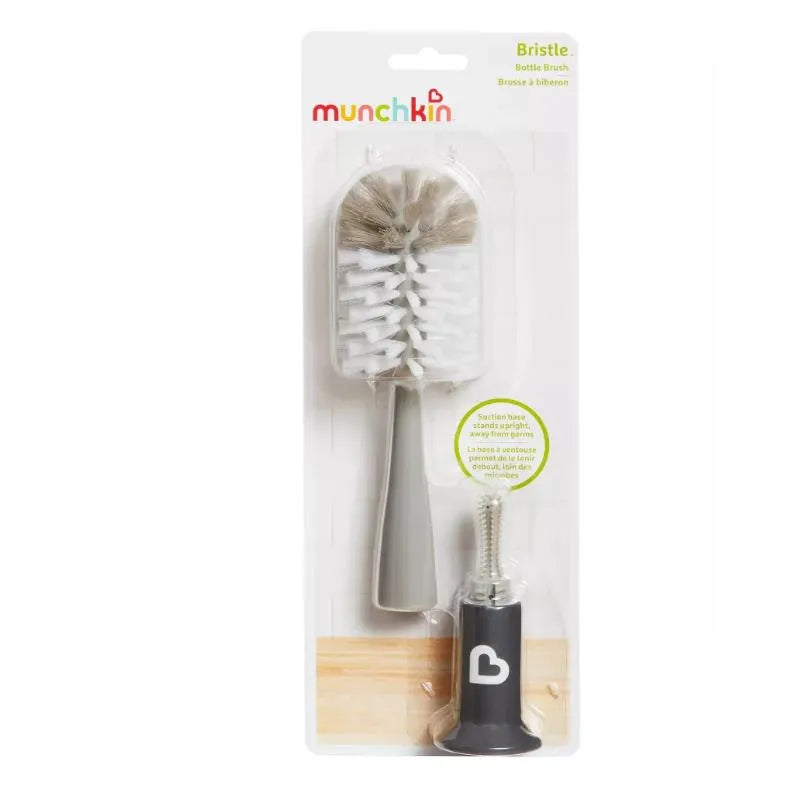 Munchkin Bristle Bottle Brush, Colors May Vary 1pk