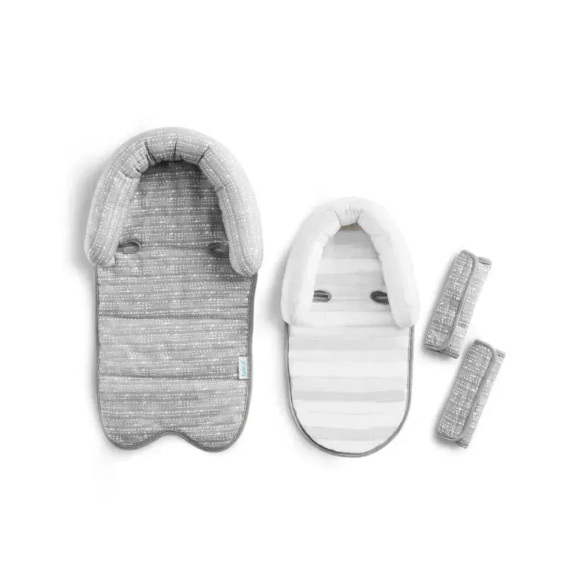 Munchkin - Xtraguard Antimicrobial Head Support & Strap Covers, Grey